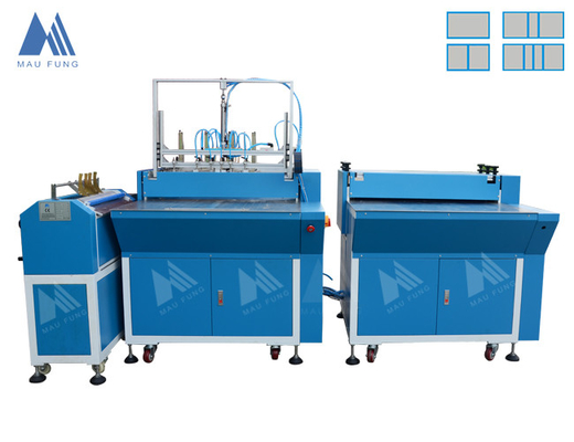 सेमी ऑटो 6PCS/min 780*430mm 4mm डबल स्टेशन नोटबुक कवर बनाने की मशीन MF-SCM500A2