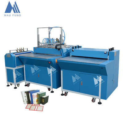 सेमी ऑटो 6PCS/min 780*430mm 4mm डबल स्टेशन नोटबुक कवर बनाने की मशीन MF-SCM500A2